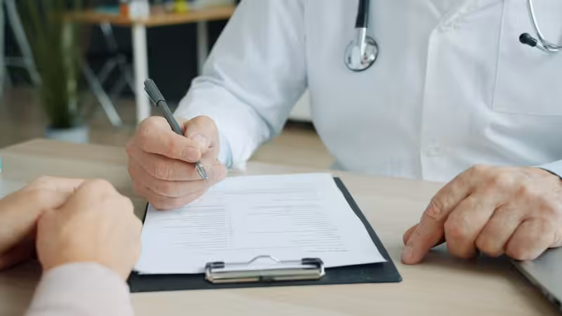 Doctor and patient consultation for Nearby Bus Stops and Public Transport - Diagnostic Suite Directions For Enfield: Private...